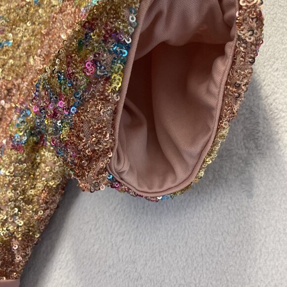 NWT Luxedo Sparkly Sequin Formal Gown Womens Large Pink HOCO Dress Taylor Swift - Picture 10 of 15